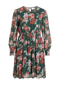Vila, Damen Kleid, Smaragd / Pastellgrün / Rosa / Rot