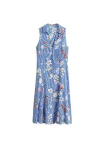Mango, Damen Kleid 'Canguro-H', Rauchblau / Mischfarben
