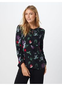 s.Oliver RED LABEL, Damen Blusenshirt mit Dobby-Struktur, Schwarz