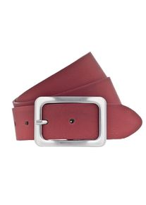 Tom Tailor, Damen Lederg&uuml;rtel 3.5cm, Rot