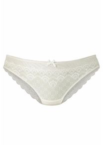 Nuance, Damen Slip mit h&uuml;bscher Spitze, Creme