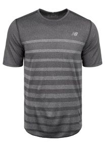 New Balance, Herren Trainingsshirt 'Q Speed Jacquard', Grau / Dunkelgrau
