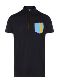 J. Lindeberg J.Lindeberg, Herren Poloshirt 'Owen', Hellblau / Gelb / Schwarz