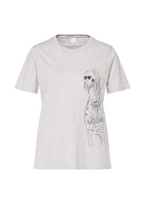 BOSS, Damen Shirt 'Tedrawing', Grau