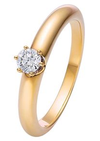 Christ, Damen Diamonds Ring '87016498', Gold / Wei&szlig;