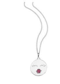 SO COSI, Damen Kette 'Kiss Kiss Bang Bang NSP-SF003', Pink / Silber / Weiß