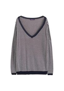 Violeta by Mango, Damen Pullover, Schwarz / Wei&szlig;