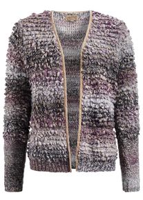 Khujo, Damen Strickjacke 'URIBI', Grau / Dunkellila