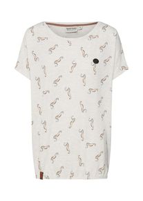 Naketano, Damen Shortsleeve 'Jugor&ouml;&ouml;&ouml;s Pomp&ouml;s', Elfenbein