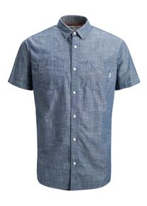 Jack & Jones JACK & JONES, Herren Hemd, Taubenblau
