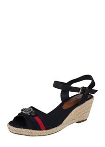 Tom Tailor, Damen Keilsandale, Beige / Navy