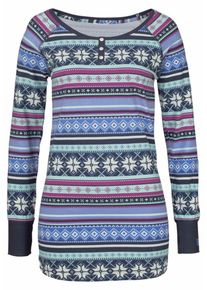 Bench, Damen Nachthemd, Marine / T&uuml;rkis / Cyclam