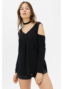 Trueprodigy, Damen Longsleeve 'Rubi', Schwarz