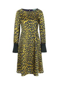 Nicowa, Damen Kleid 'Nabita', Blau / Gelb / Schwarz