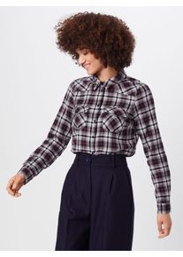Noisy may, Damen Bluse 'ERIK', Camel / Hellrot / Schwarz / Weiß
