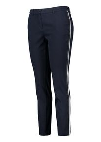 SAMOON, Damen Stretchhose 'Betty', Navy / Wei&szlig;