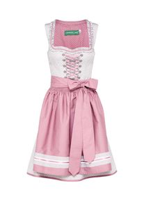 Country Line, Damen Dirndl in Midilänge, Hellgrau / Rosé