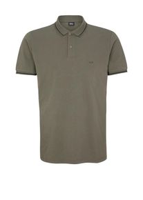 s.Oliver BLACK LABEL, Herren Poloshirt aus Stretch-Piqu&eacute;, Khaki