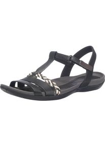 Clarks, Damen Sandalen, Schwarz / Perlweiß