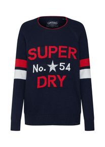 Superdry, Damen Pullover, Navy / Rot / Wei&szlig;
