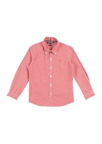 Tommy Hilfiger, Hemd 'GINGHAM', Rot / Wei&szlig;