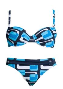 Kangaroos, Damen Bügel-Bikini, Blau / Weiß