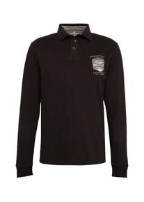 Tom Tailor, Herren Poloshirt, Taupe / Schwarz