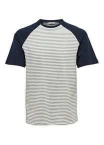 Only & Sons Only & Sons, Herren T-Shirt, Schwarz / Weiß