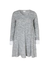 JUNAROSE, Damen Kleid, Graumeliert / Weiß
