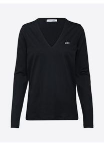 Lacoste, Damen Longsleeve, Schwarz