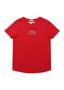 Tommy Hilfiger, M&auml;dchen Shirt 'ESSENTIAL TOMMY NEW YORK S/S TEE', Rot