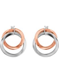 Christ, Damen Ohrstecker '86468883', Rosegold / Silber