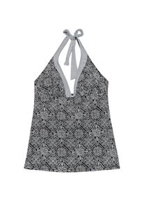Esprit, Damen Tankinitop 'SAN DIEGO BEACH', Anthrazit / Weiß