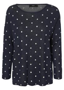 Véro Moda VERO MODA, Damen Langarmbluse, Blau / Weiß