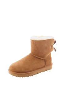 UGG Australia UGG, Damen Boots mit Fell-Fütterung 'Mini Bailey Bow II', Hellbeige