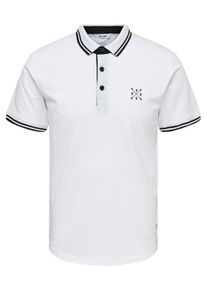 Only & Sons Only & Sons, Herren Poloshirt 'onsSTAN SS FITTED POLO TEE NOOS', Wei&szlig;