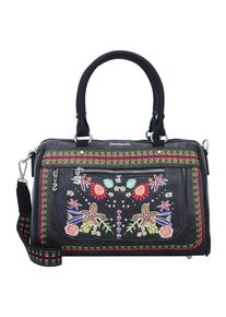 Desigual, Damen Henkeltasche 'Candem Dublin', Indigo / Anthrazit / Hellgrün / Rosa / Rot