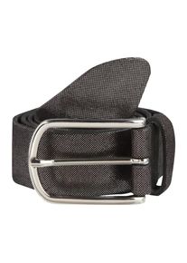 Vanzetti, Damen Lederg&uuml;rtel im Metallic-Look, Schwarz