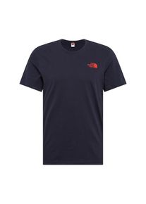 The North Face, Herren T-Shirt 'Simple Dome', Dunkelblau / Orange