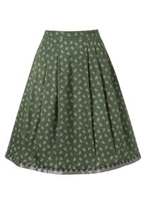 Love Nature, Damen Trachtenrock, Grau / Grün