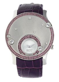 Esprit, Damen Armbanduhr Galene EL101632F05, Rotviolett / Silber