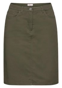 sheego Casual, Damen Basic Webrock, Khaki