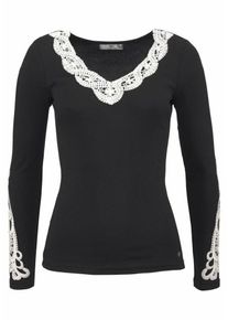 AJC, Damen Langarmshirt, Schwarz
