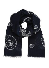Unmade Copenhagen, Damen Schal 'Pilar', Navy / Weiß