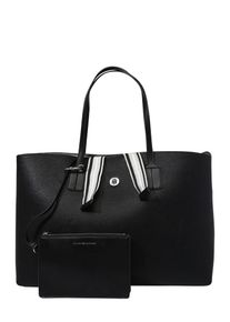 Tommy Hilfiger, Damen Tasche 'Coll Tommy Tote Met', Schwarz