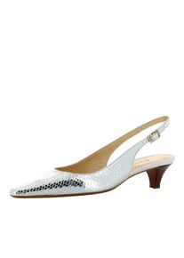 Evita, Damen Sling Pumps, Silber