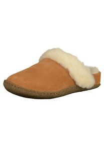 Sorel, Damen Pantolette 'Nakiska', Cognac / Wollweiß