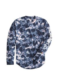 Hollister, Herren Shirt 'LS CO-OP PRINT LOGO', Navy / Rosa