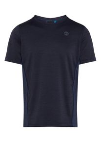 J. Lindeberg J.Lindeberg, Herren 'Curved Run melange' T-Shirt, Dunkelblau