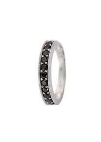 Firetti, Damen Ringset mit Zirkonia (4tlg.), Schwarz / Silber